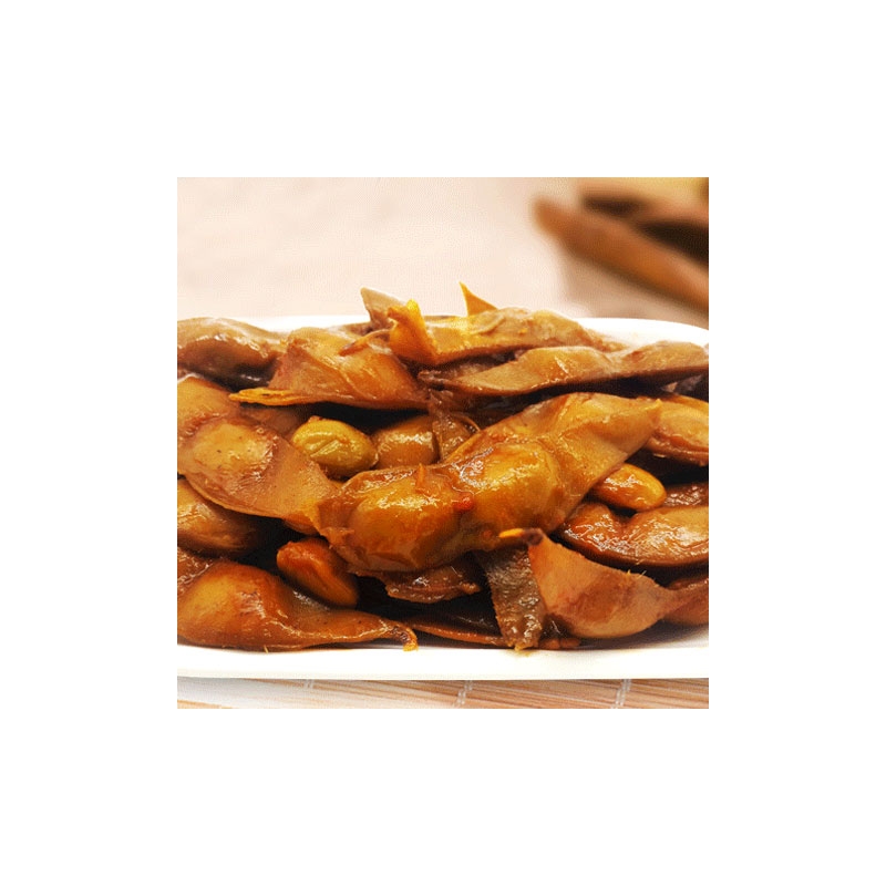 不二食代黑鸭味毛豆500g 散称休闲零食独立包装